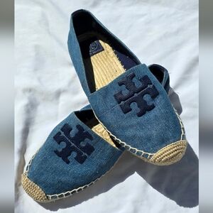 Tory Burch Espadrille in Denim -size 9